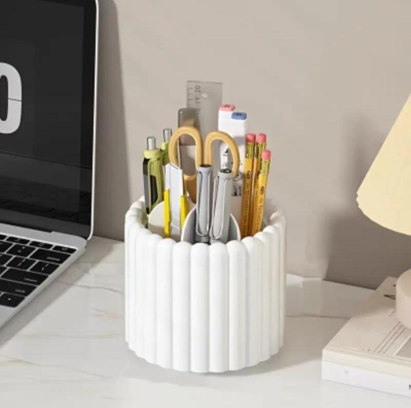 Modern Rotating Pen Holder – 3D Printable Desk Organizer