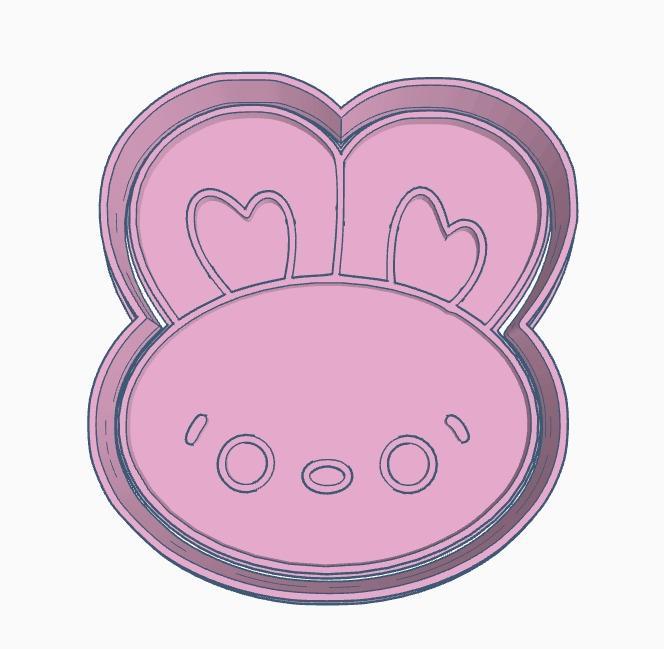 Easter bunny cookie cutter