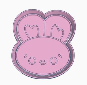 Easter bunny cookie cutter