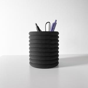 The Lonu Pen Holder | Desk Organizer and Pencil Cup Holder | Modern Office and Home Decor