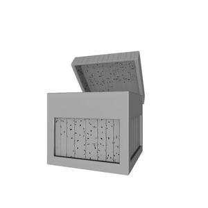 Modern Wooden Open Box 3D Print – Technology-Inspired Minimalist Storage Container, Decorative Organizer
