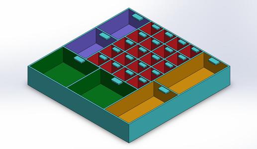 Modular Storage Box for Screws & Cables – 3D Printable Organizer