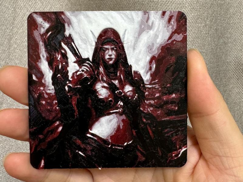 Sylvanas hueforge refrigerator sticker希尔瓦娜斯多色打印冰箱贴