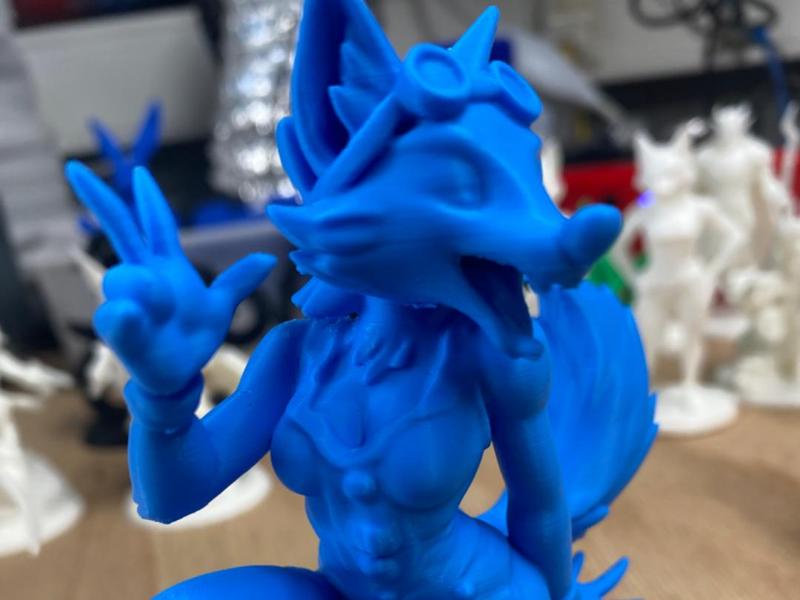 Silver Wolf Anime Face Steampunk