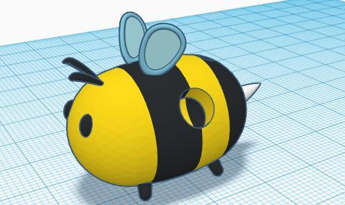 BEE FLOWER VASE W/ WATERING HOLE