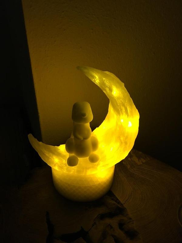 Moon bunny as nightlight