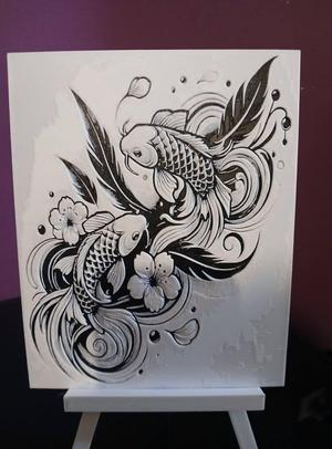 Hueforge 2 KOI carp fish without AMS