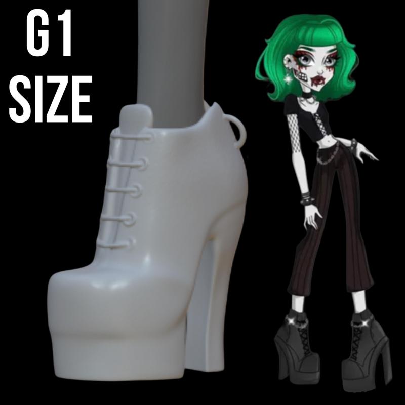 Monster High Goth Inspired Chain Shoes