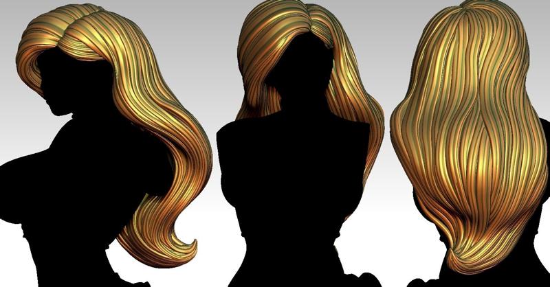 3D HAIR STYLE FOR GIRL