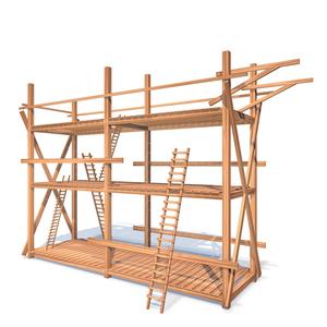 WOODEN SCAFFOLDING NO.4