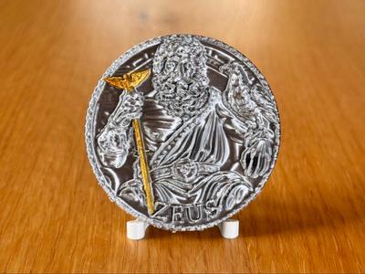 2025 Zeus - 3oz Silver Coin Replica