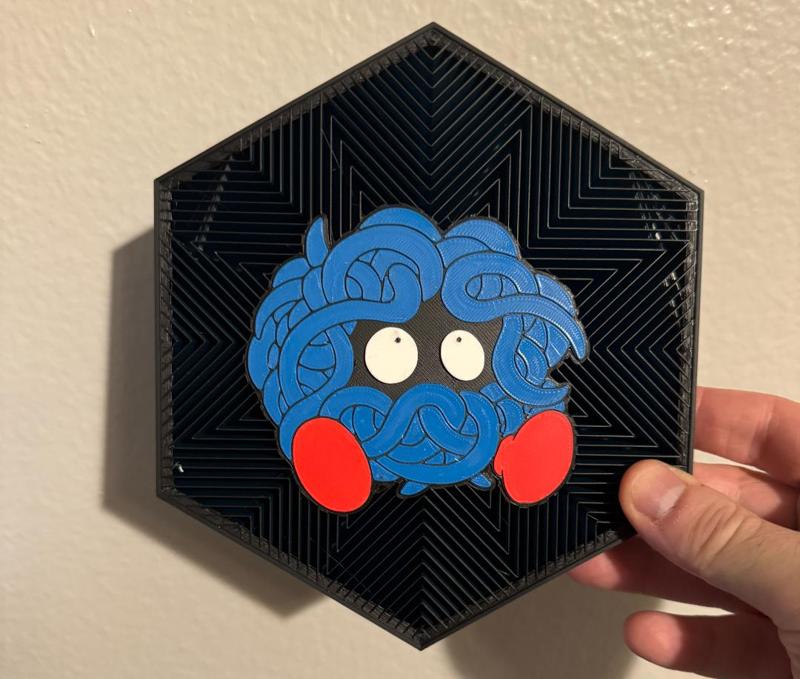 #114 Tangela Hex Wall Art