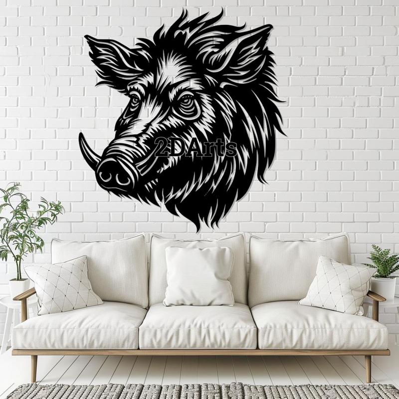 Boar Face 2D Wall Art/Window Art