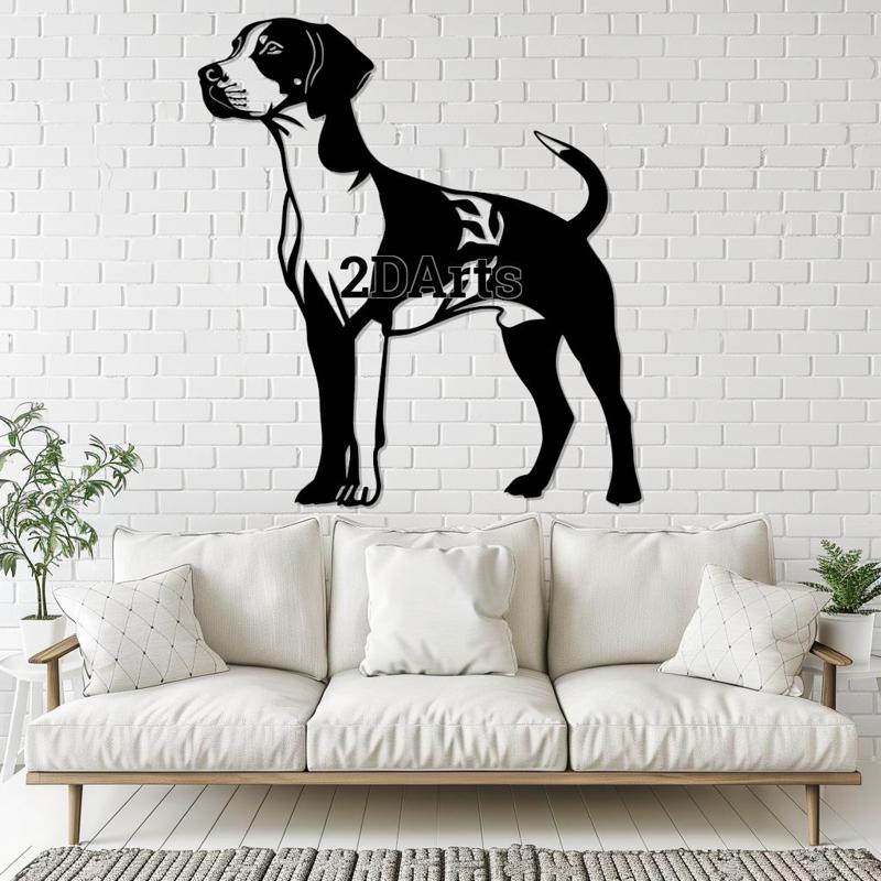 English Pointer Dog 2D Wall Art/Window Art
