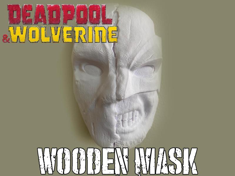Deadpool & Wolverine Wooden mask