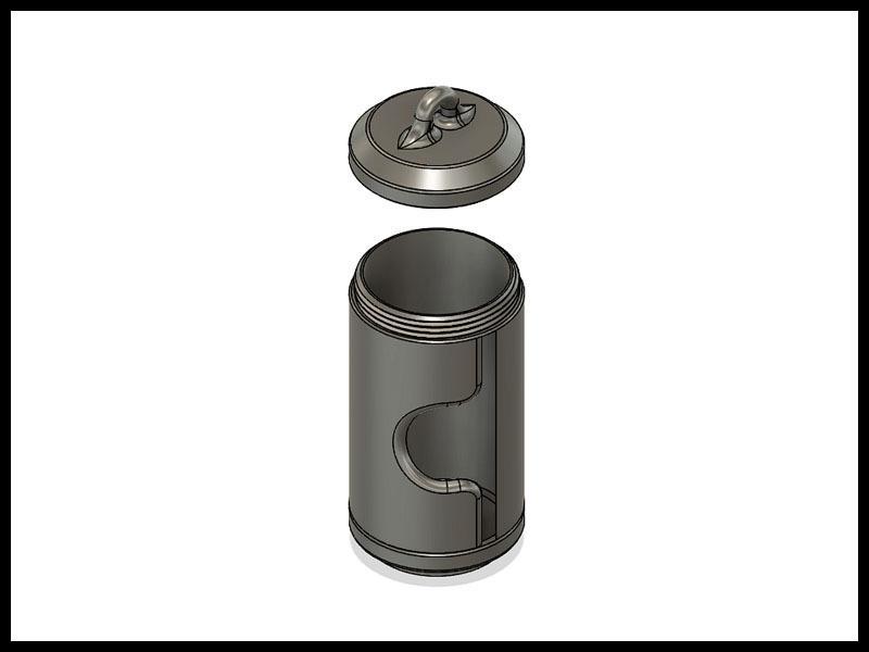 Poop bag holder : Round cap Design.