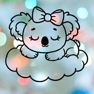 Koala Girl Sleeping On Cloud Cookie Cutter