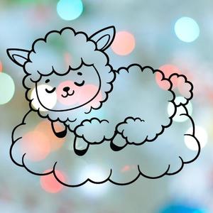 Llama Sleeping On Cloud Cookie Cutter