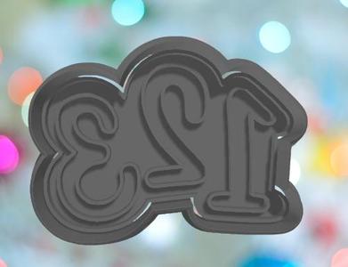 School 1 2 3 Cookie Cutter