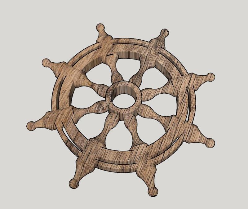 RUEDA TIMÓN RUDDER WHEEL