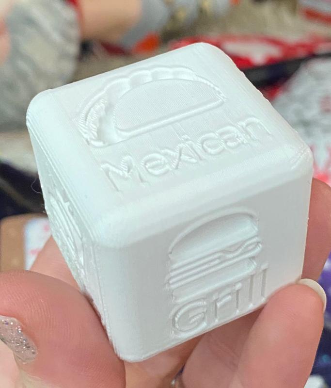 Customizable Dinner Dice / Die