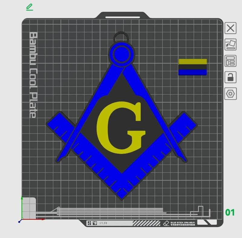 Masonic Square and Compass