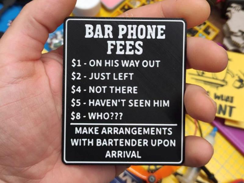Bar phone fees 2