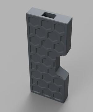 DELACK Skirt Corner Wall with Cable Cutout