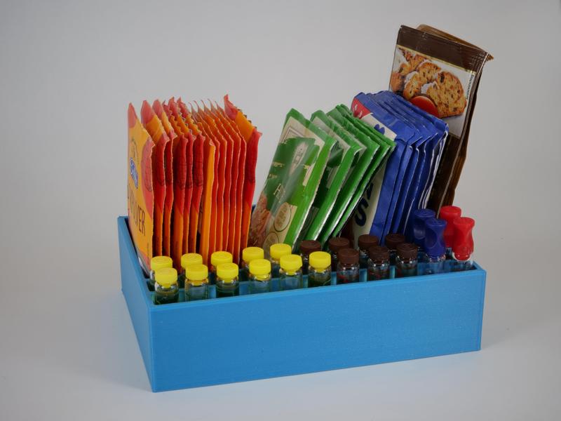 Organizer for baking powder and aroma