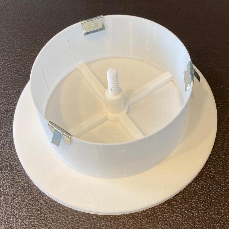 Air Vent - Adjustable [DN125 & Customizable OpenSCAD]