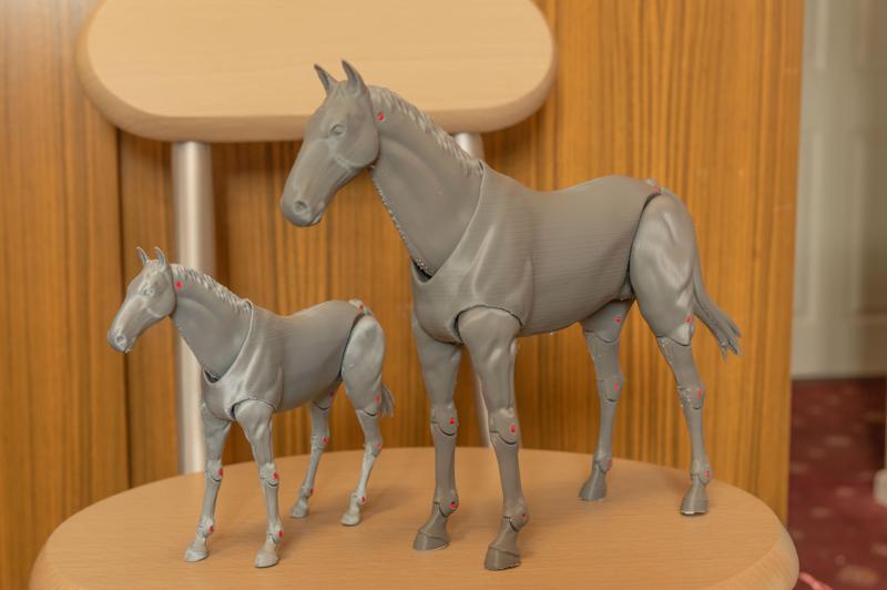 1:12 Scale Horse Poseable Figure