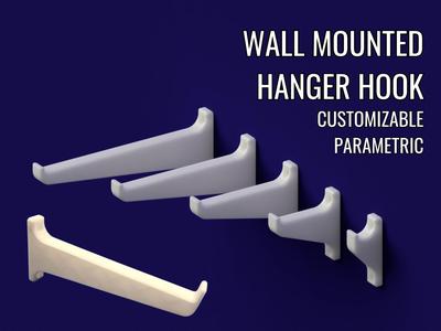 Wall Mounted Hanger Hook - Parametric