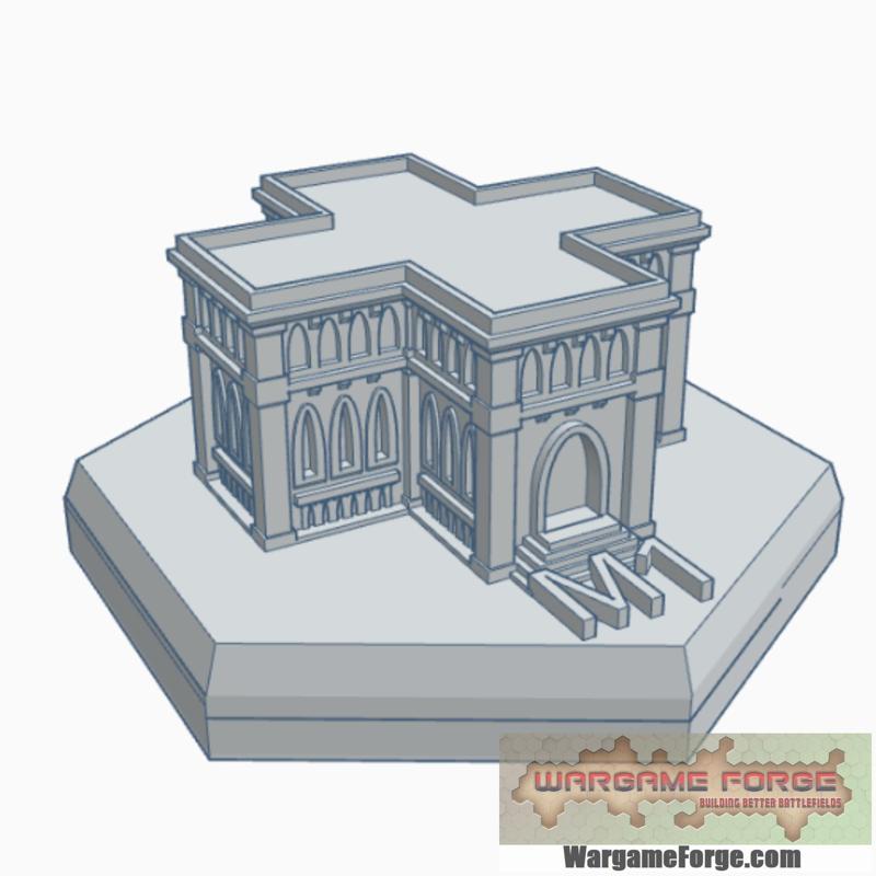 Gothic Building 1 Hex Map Scale HMSG001