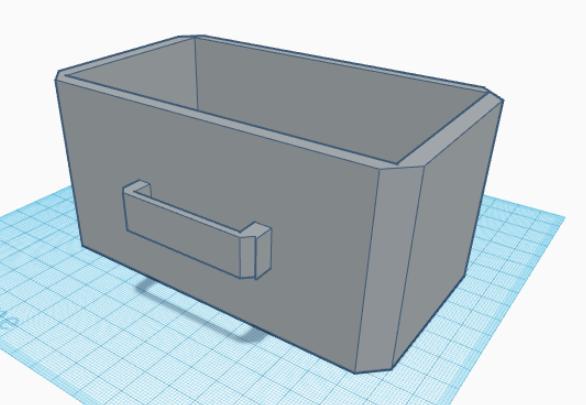 cabinet for under printer 68mm tall
