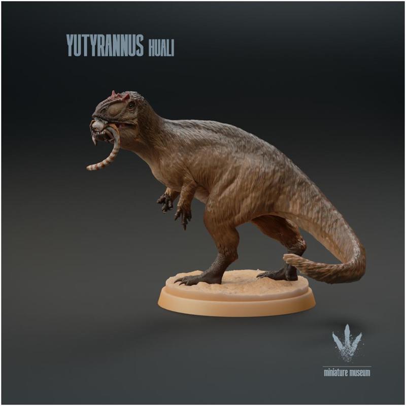 Yutyrannus huali : Successful Hunt ( Includes Sinosauropteryx Prey )