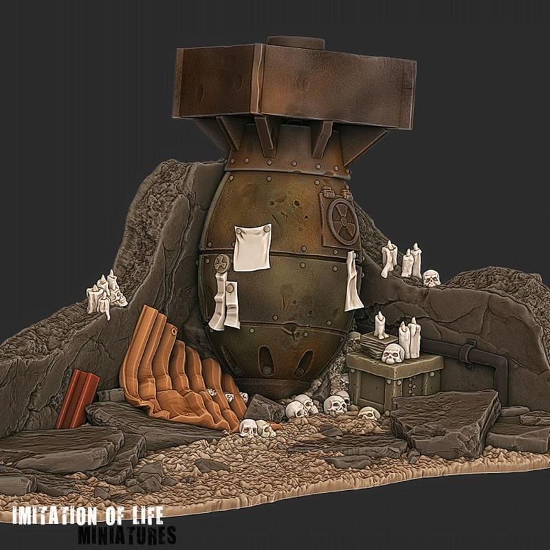 Warhead shrine - Post Apocalyptic terrain