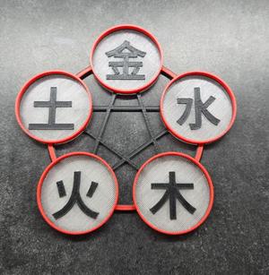 Customizable 5 elements tealight holder