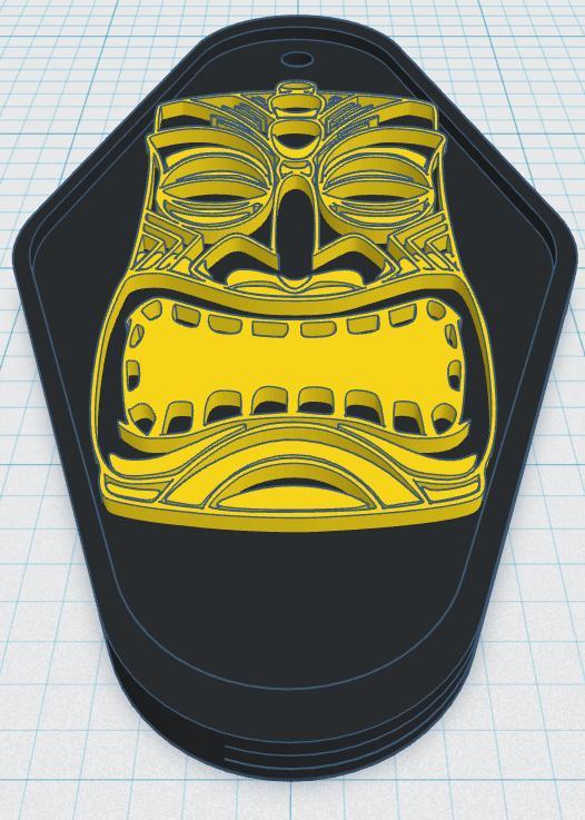 Tiki Keytag 49