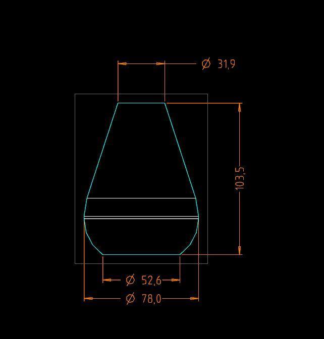 TROPFENVASE HÖHE 100 MM, TABLE VASE WITH LABORATORY TUBE OR TEST TUBE. DIAMETER 24 BIS 25 MM, SOWIE 30MM. VASE DECO, DEKO