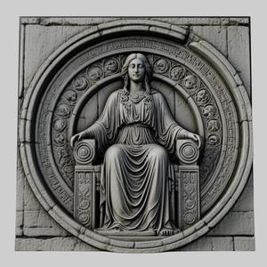 Star Wars Leia Organa 3d printer relief medallion stone tablet obj stl