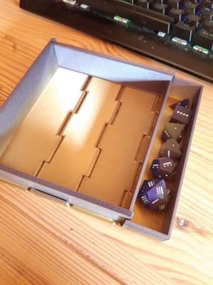 Foldable dice box and tray