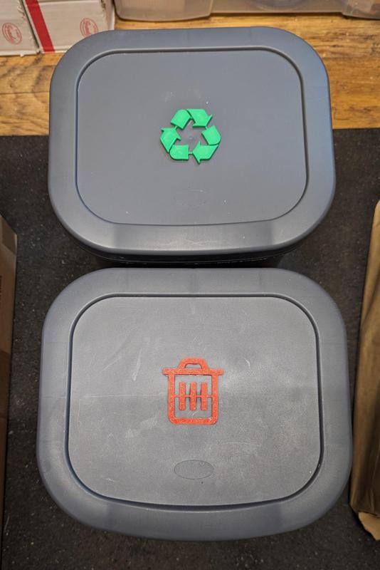 Recycling and Trash symbols