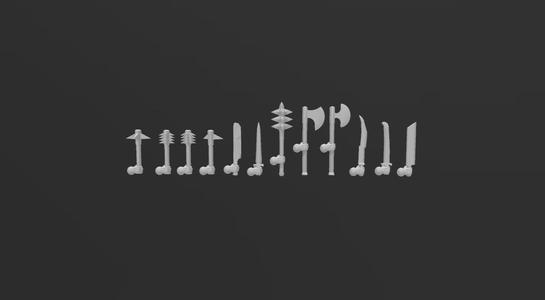 Mordor 1-Hand Weapon Set - MESBG Repair