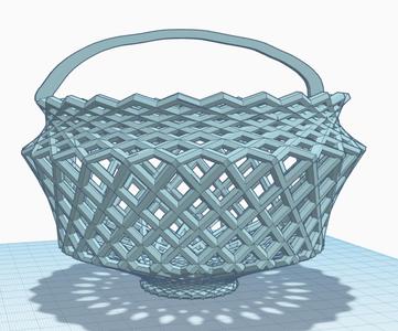 Fancy Blue Easter Basket