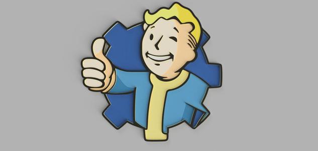 Fallout Logo Schild (AMS nicht notwendig)