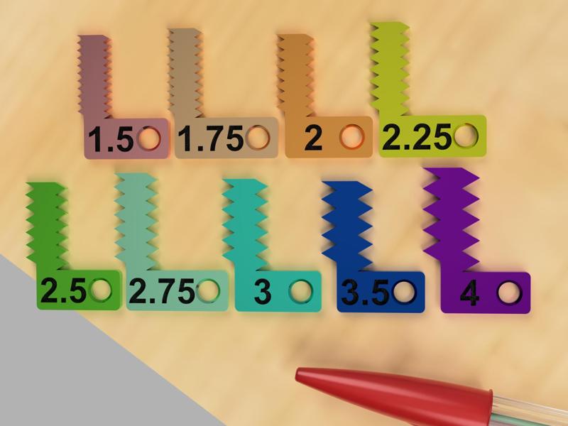 Metric Thread Pitch Gauges