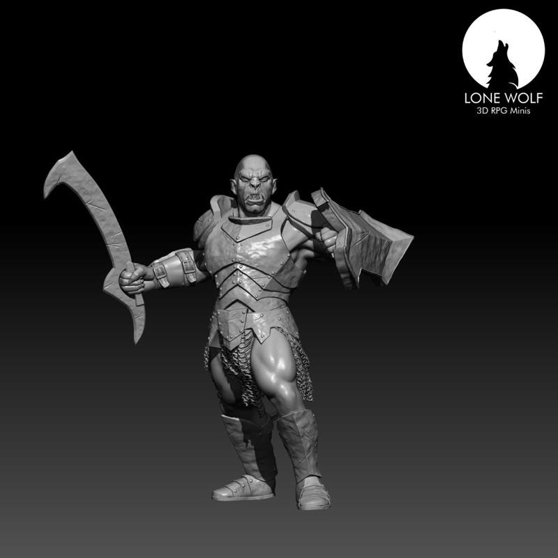 Azac-ul warrior with sword and shield