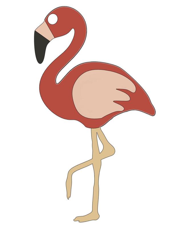 Flamingo Keychain