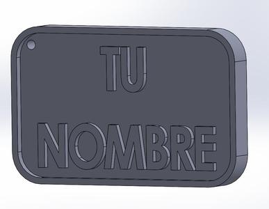 Placa personalizable