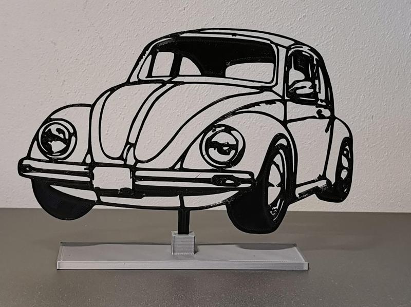 VW Beetle Classic "2D to 3D art" Designer Ed van der Heijden
